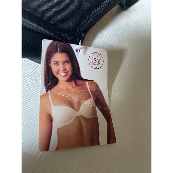 So Intimates Padded Bra Black 32B Adjustable Straps - Picture 1 of 5